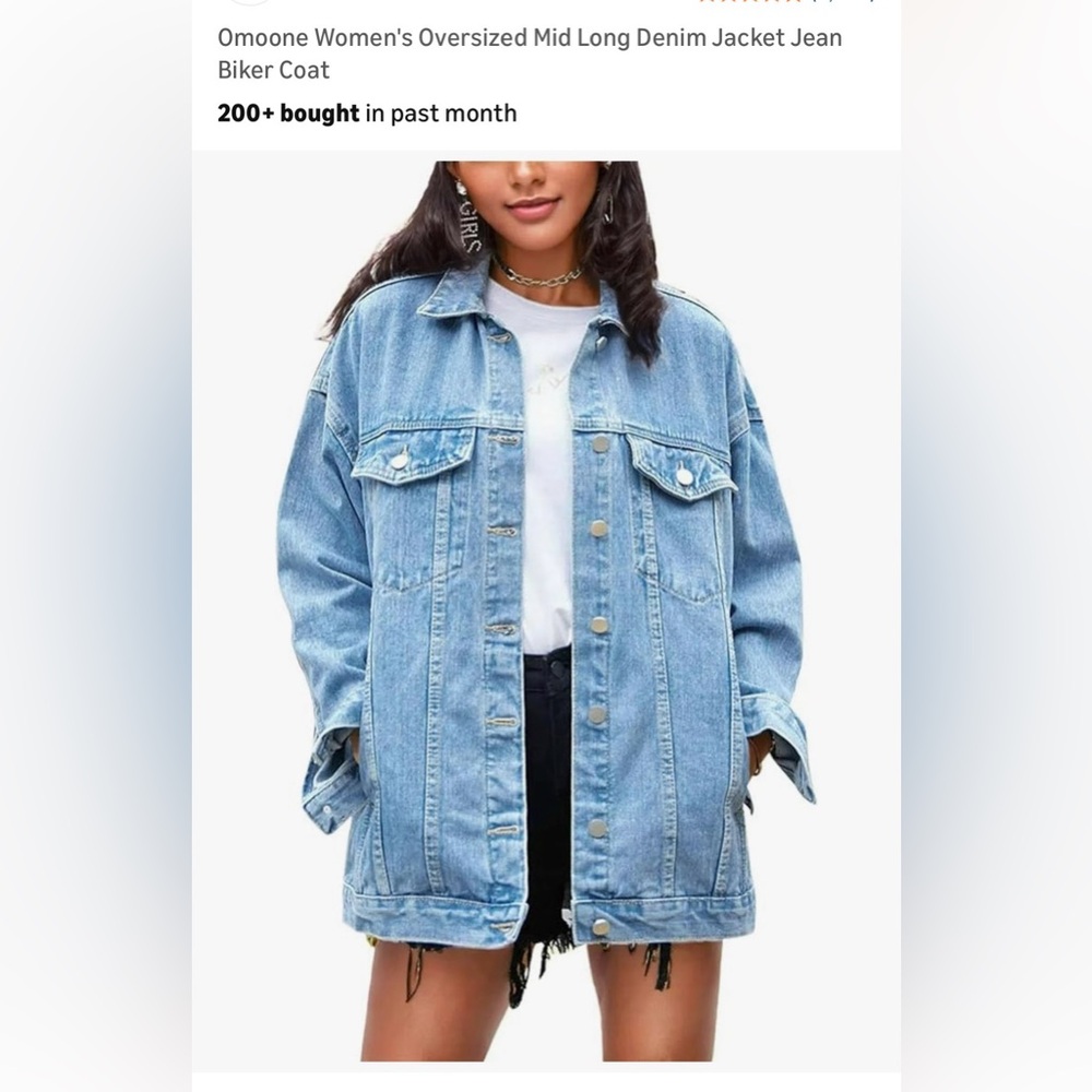 Oversized Denim Jacket NWT